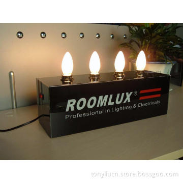 led bulbs lights sample show display stand